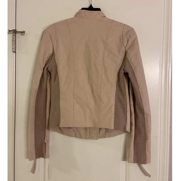 Free People Pink Rose Moto Vegan Leather Faux Suede Jacket - Picture 4 of 15